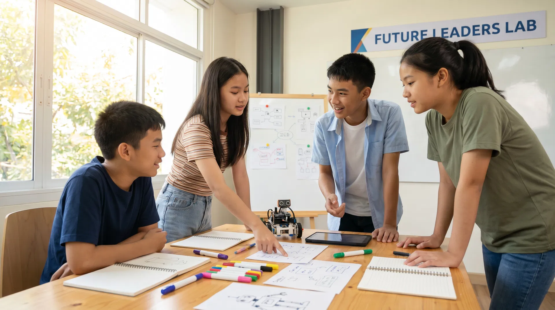 Students in workshop
