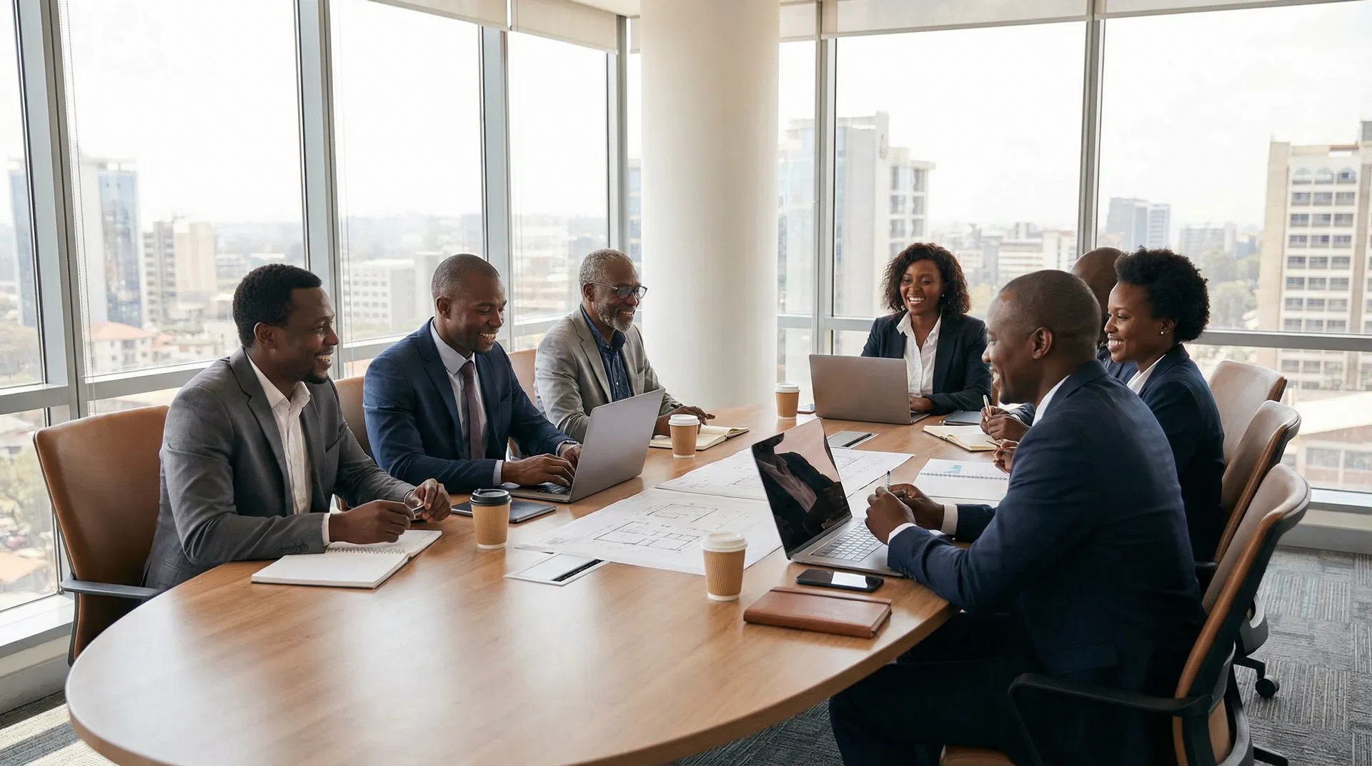 Foundation team in a collaborative meeting