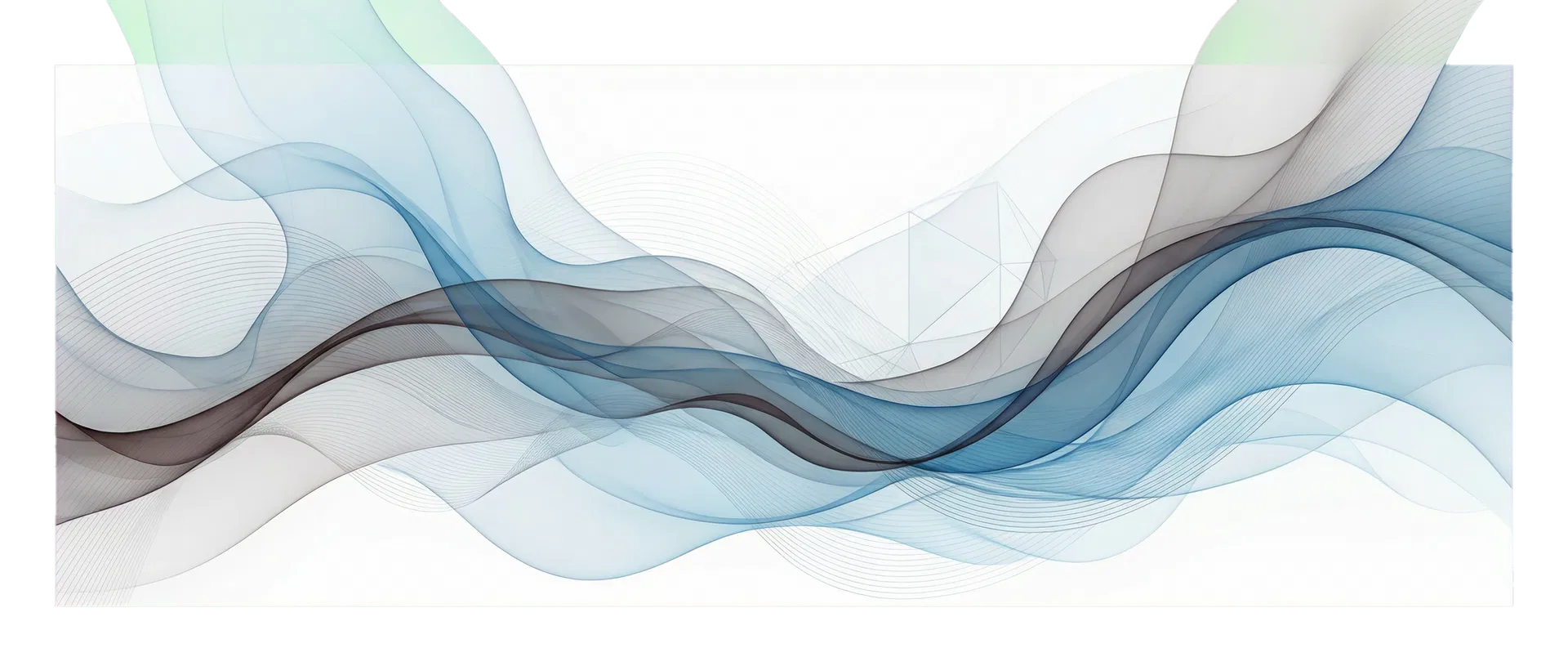 Arte abstrata em tons de azul representando fluxo, const�ncia e precis�o t�cnica
