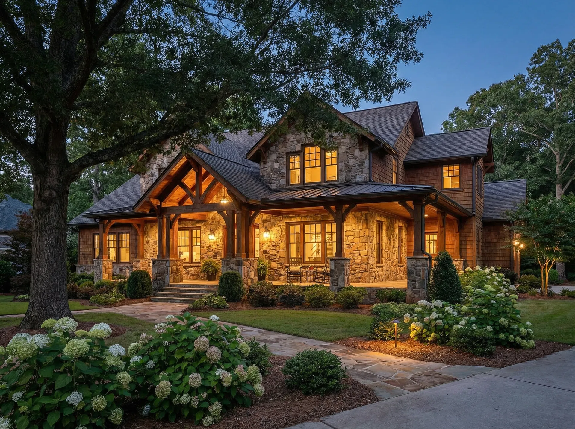 Luxury home exterior in Peachtree City Georgia ready for sale