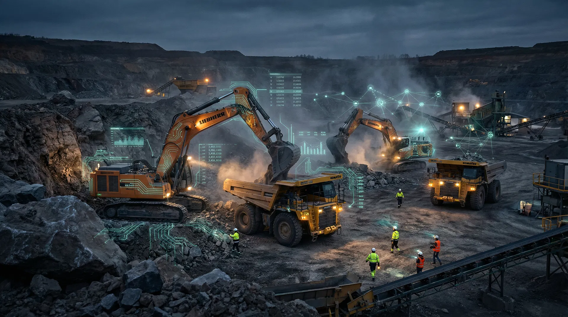 Mining operations with AI technology