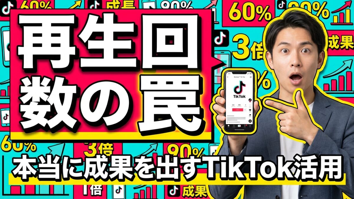 【2026年最新】本当に成果を出すTikTok活用｜売上・採用・認知の成功事例｜再生回数の罠