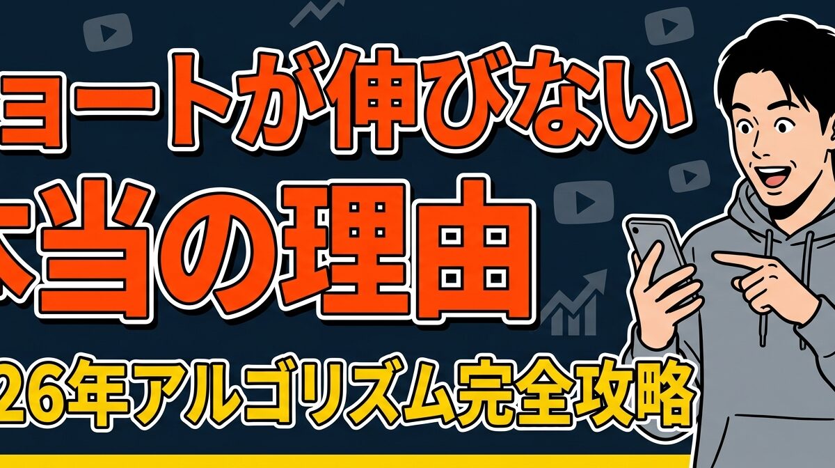 【2026年版】YouTubeショートアルゴリズム最新情報と攻略法