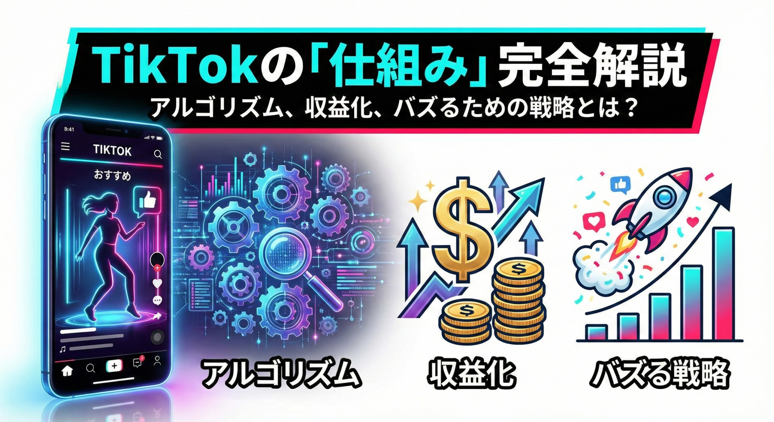 TikTokの「仕組み」完全解説：アルゴリズム、収益化、バズるための戦略とは？