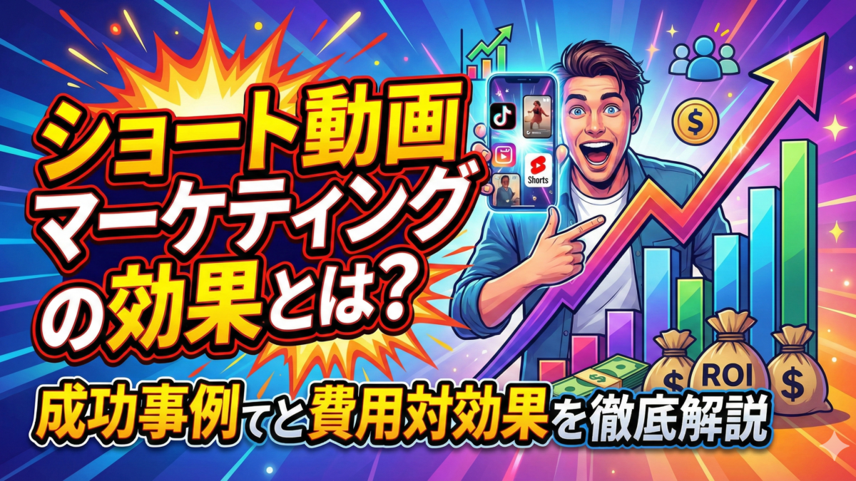 ショート動画マーケティングの効果とは？成功事例と費用対効果を徹底解説