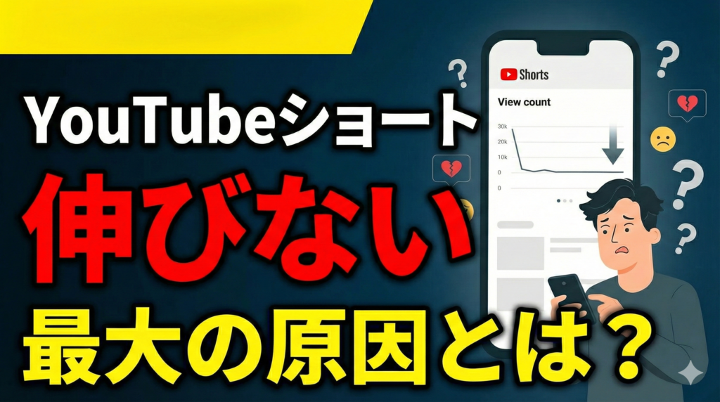 YouTubeショートが伸びない最大の原因とは？
