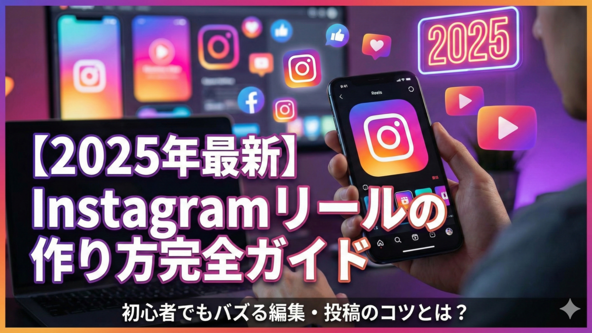 【2025年最新】Instagramリールの作り方完全ガイド｜初心者でもバズる編集・投稿のコツとは？