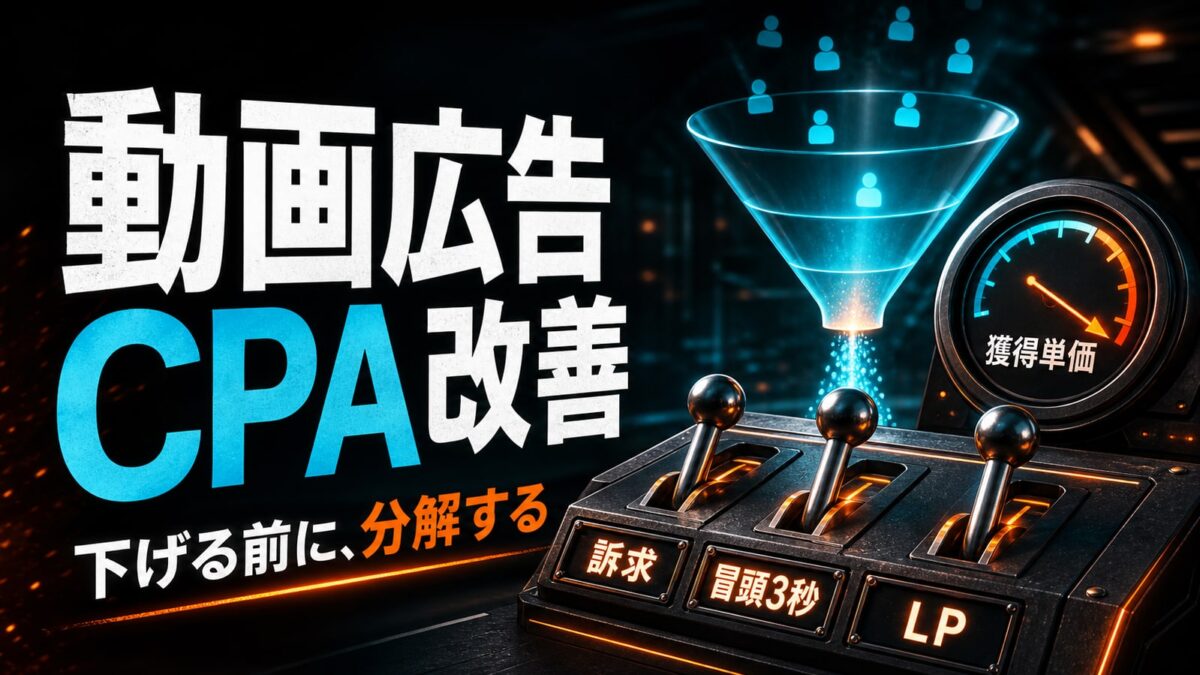 動画広告のCPA改善ガイド｜配信設定だけに頼らない改善ポイント