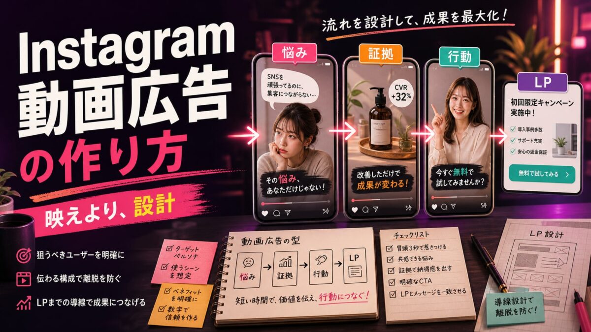 Instagram動画広告の作り方｜リール広告で成果を出す設計ポイント
