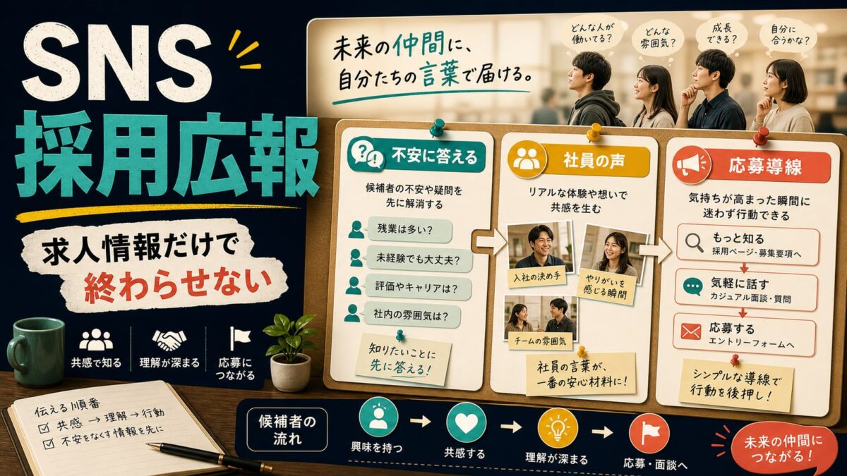 SNS採用広報の始め方｜応募につながる投稿企画と運用設計