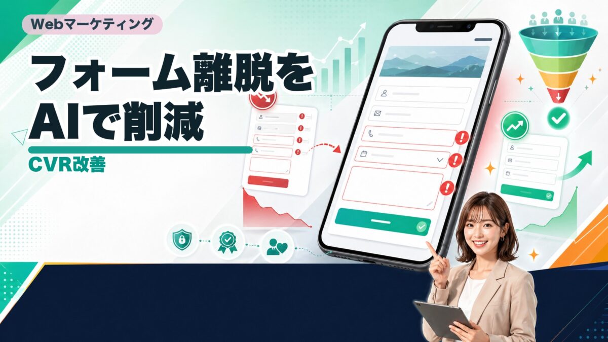 AIでLPフォームCVRを改善する方法｜離脱ポイントを減らす導線設計