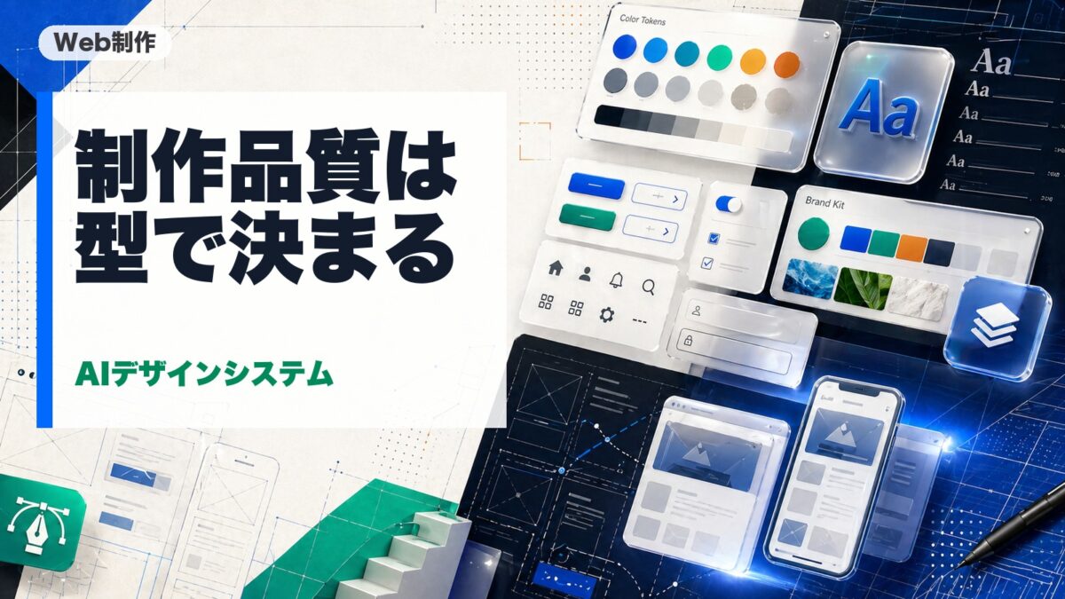 AIでWeb制作のデザインシステムを構築する方法｜制作スピードと品質を両立