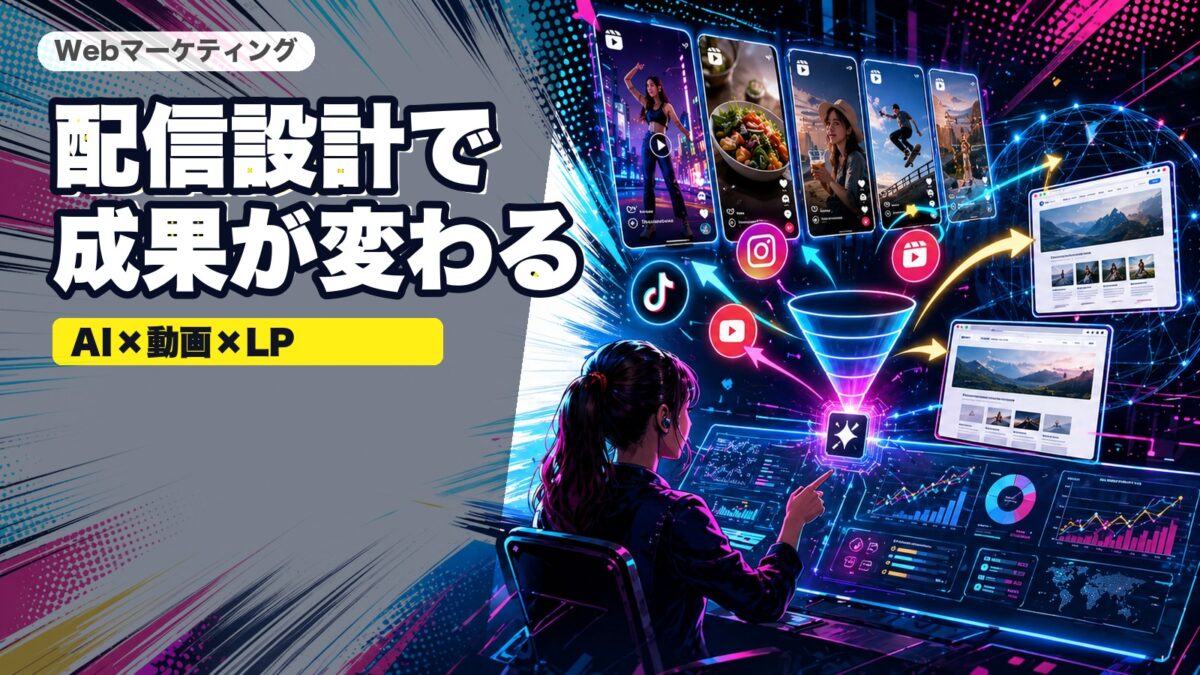 AIでマルチチャネル配信を最適化する方法｜ショート動画とLPを連動させる運用術