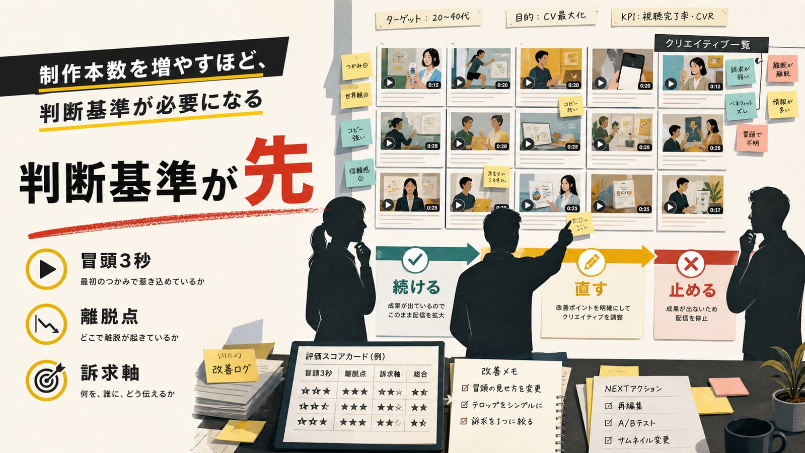 冒頭3秒で何を約束するか決める