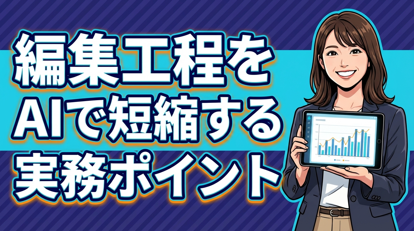 編集工程をAIで短縮する実務ポイント
