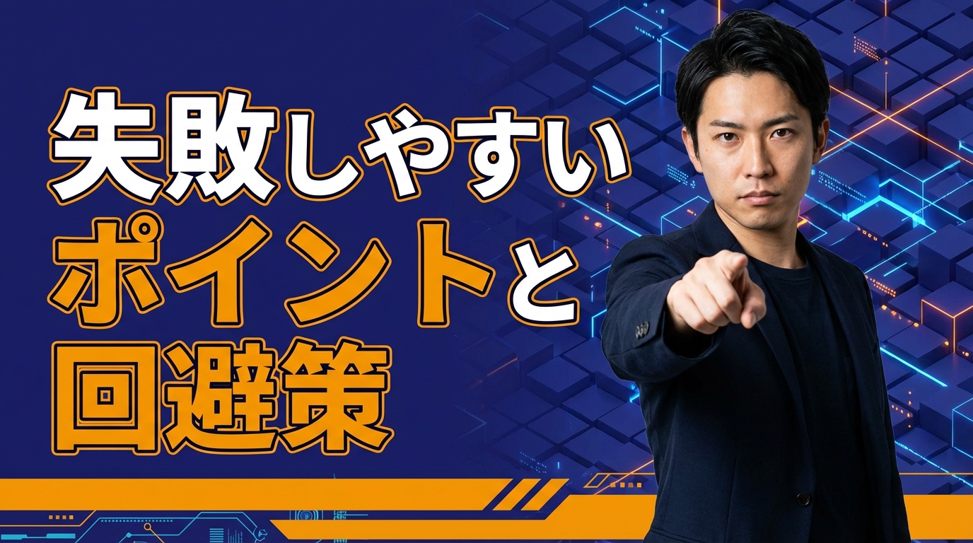 失敗しやすいポイントと回避策
