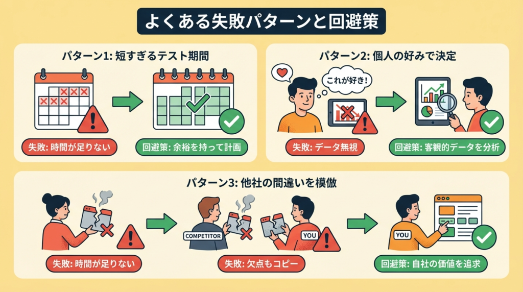 よくある失敗パターンと回避策