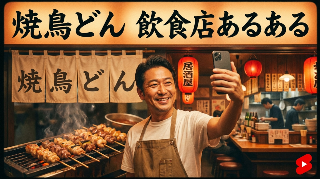 【事例③】焼鳥どん｜オーナー自ら登場する「飲食店あるある」動画