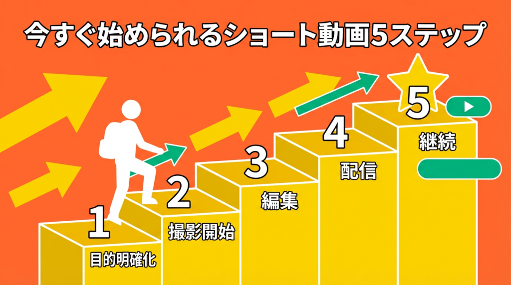 今すぐ始められる「ショート動画5ステップ」