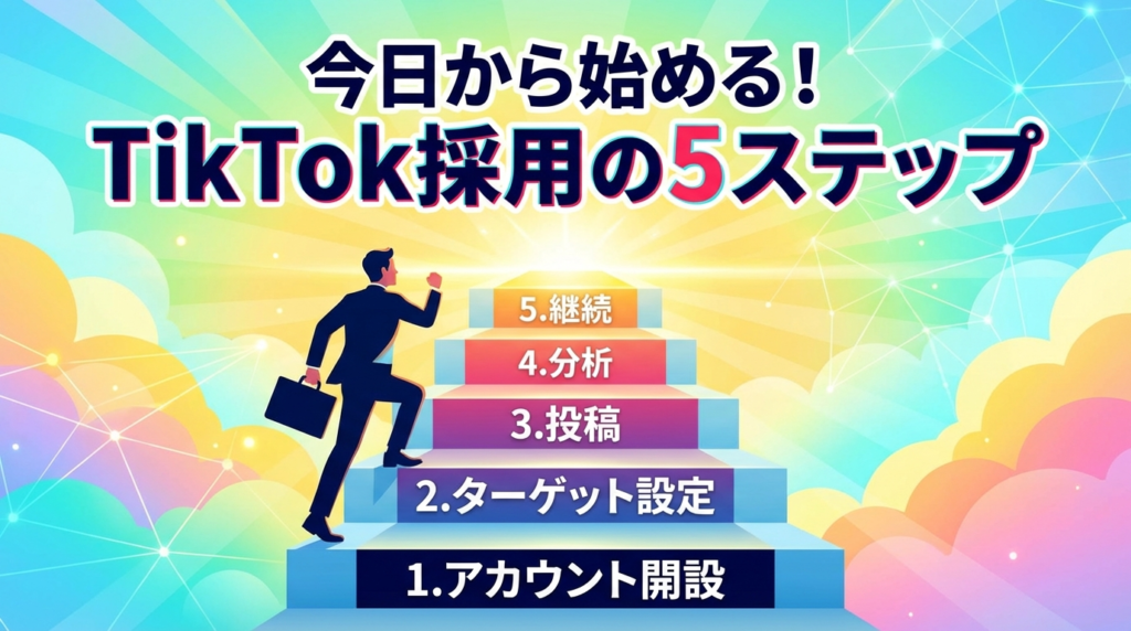今日から始める!TikTok採用の5ステップ