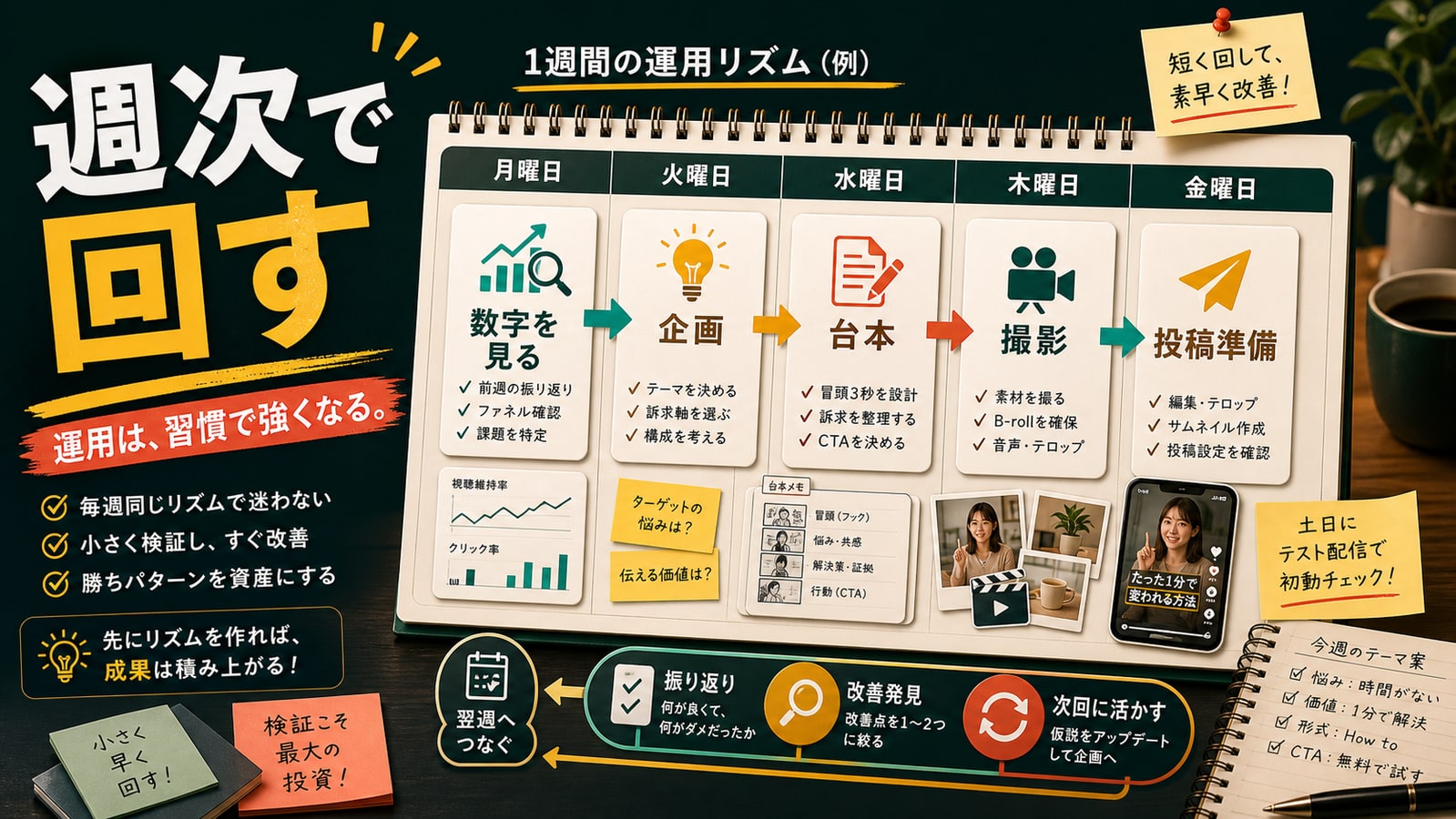 週次の運用リズムを先に作る