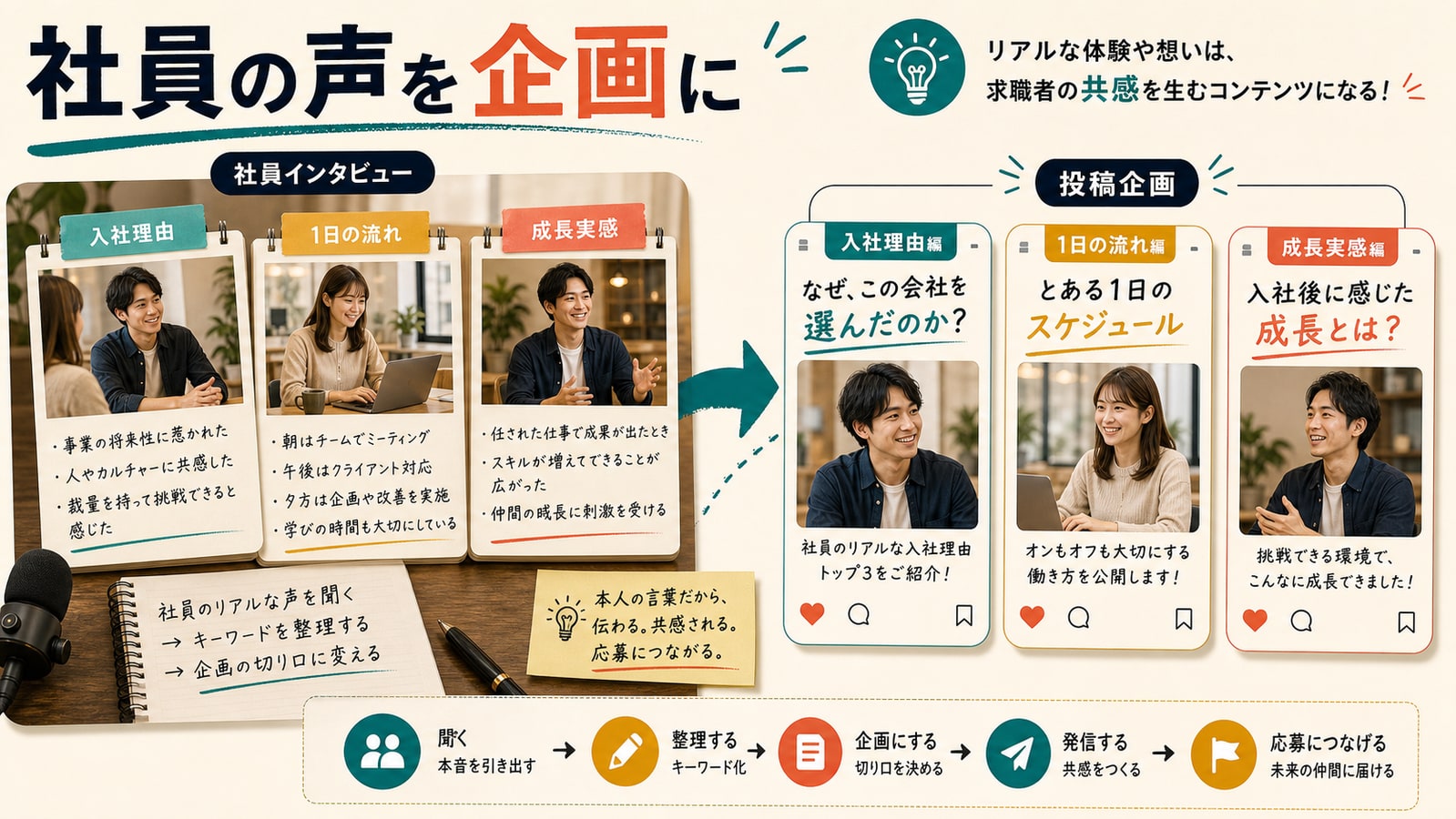 社員の声を企画に変える