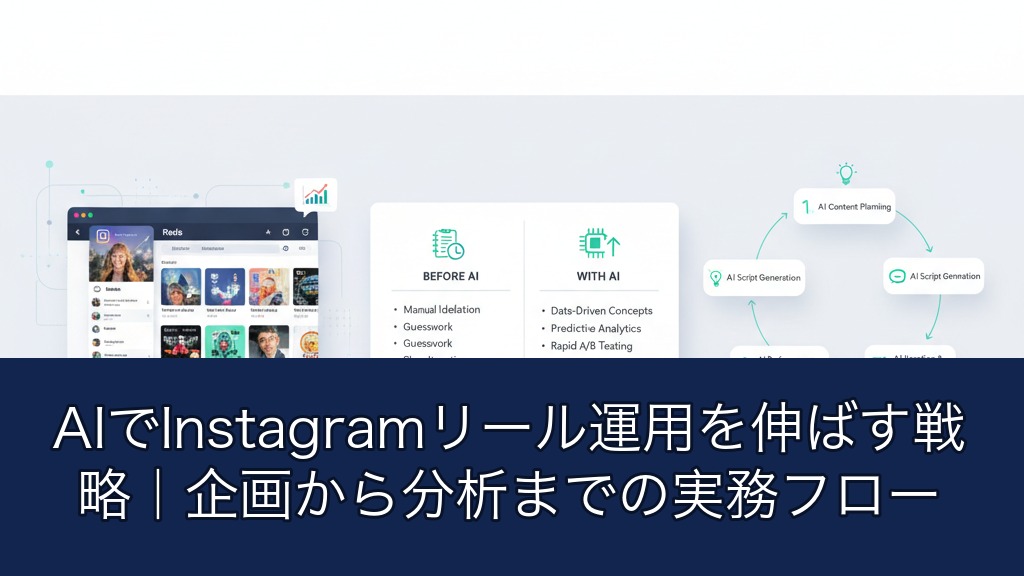 AIでInstagramリール運用を伸ばす戦略｜企画から分析までの実務フロー