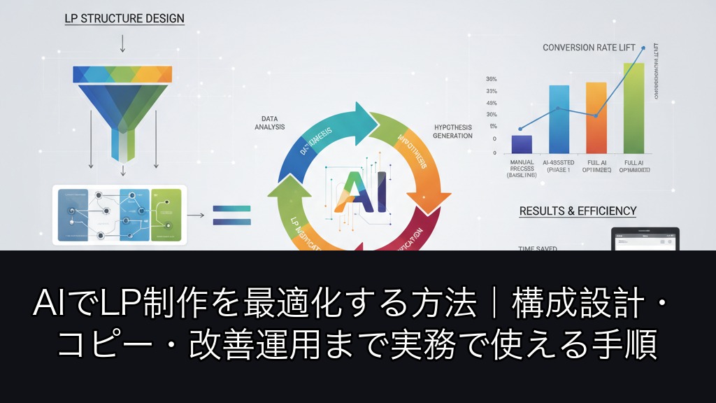 AIでLP制作を最適化する方法｜構成設計・コピー・改善運用まで実務で使える手順