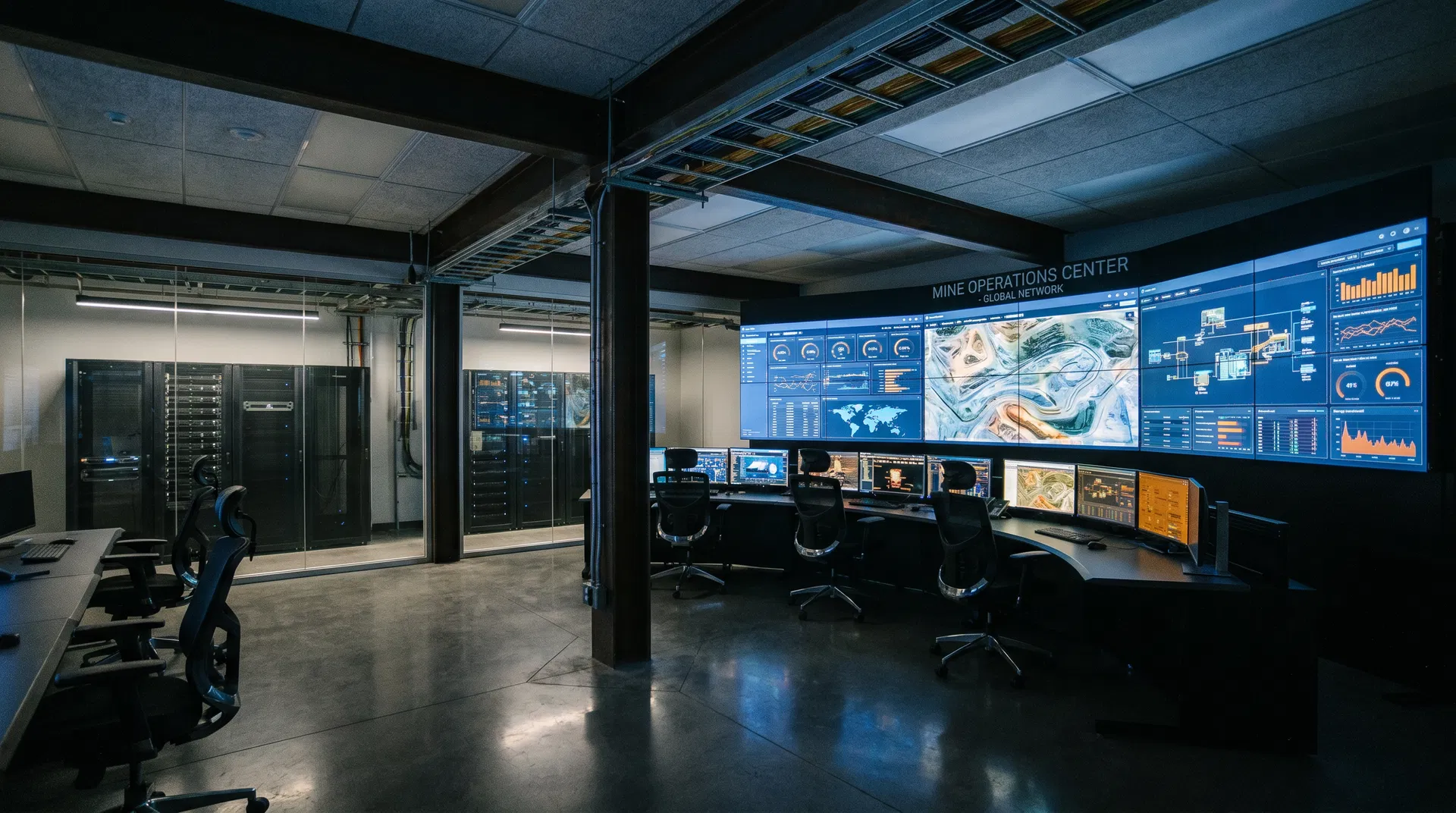 Mining operations control room