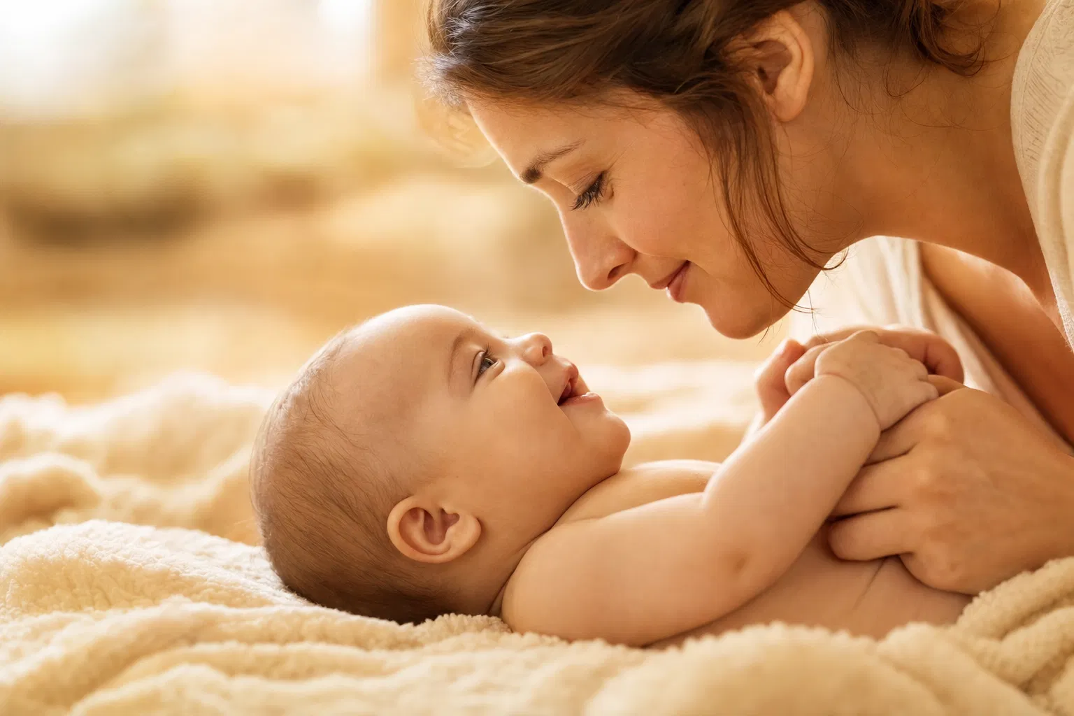 Mother and baby bonding