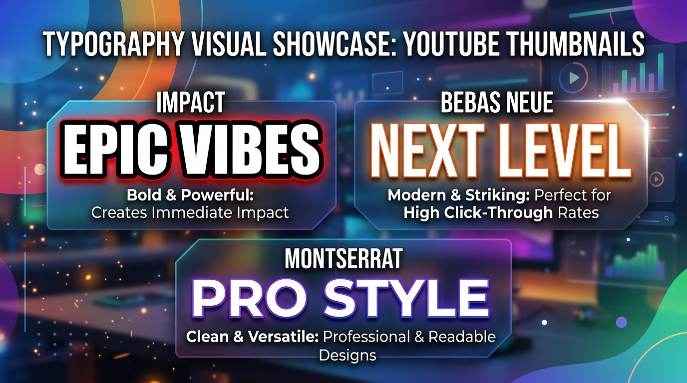 YouTube Thumbnail Fonts: Best Typography Choices for Maximum Click-Through Rates
