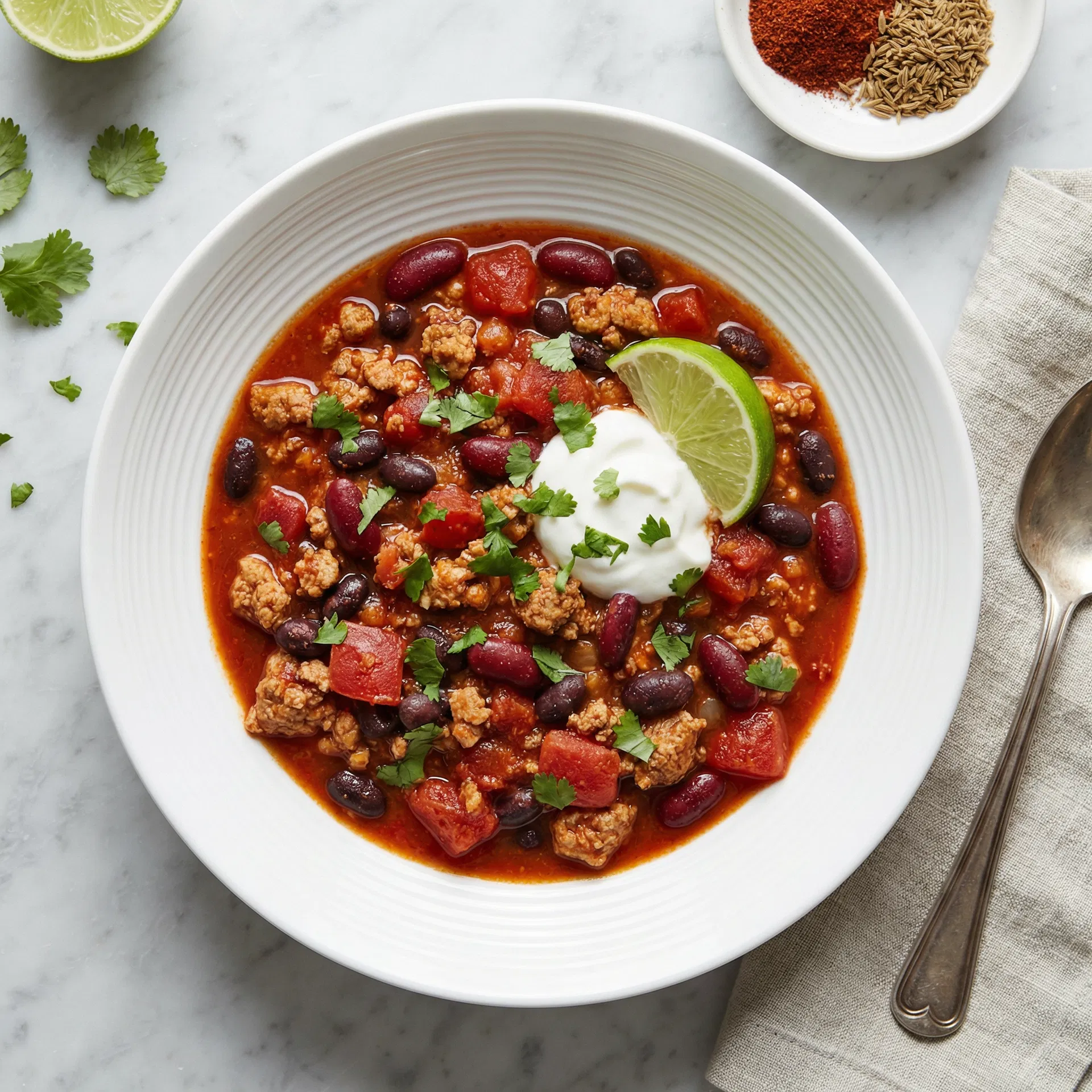 Turkey Chili with Beans