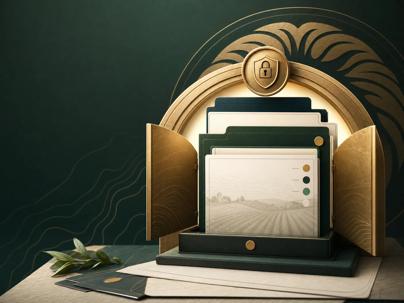 Representação visual do Portal do Cliente AgroLeão