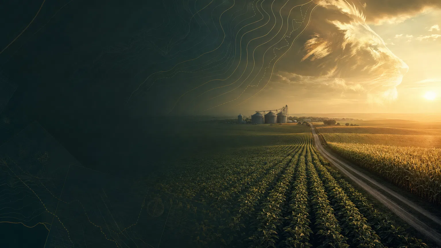 Campos agrícolas com sobreposição estratégica da Consultoria AgroLeão