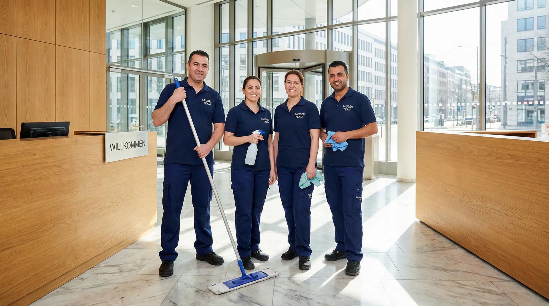 Unser Team bei der professionellen Reinigung