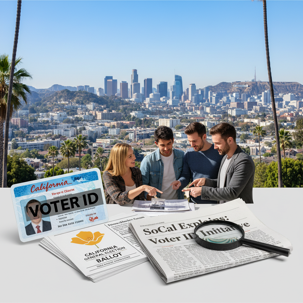 News illustration for: Los Angeles Voter ID: California Ballot Initiative Explained for SoCal in Los Angeles