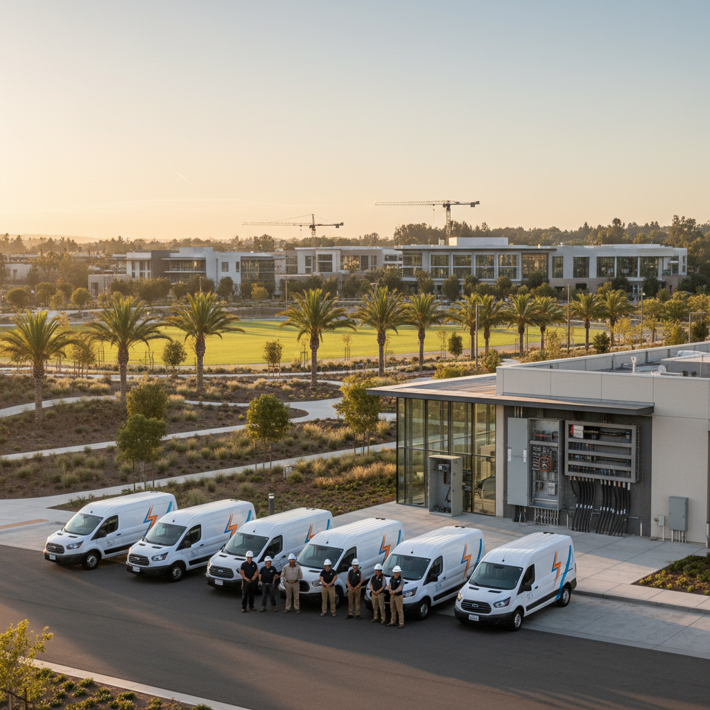 News illustration for: Irvine Commercial Electrical Services Expand with Saiyan Electric in Irvine