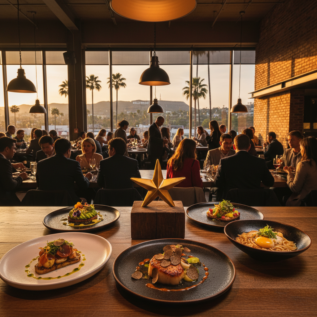 Restaurant scene related to: Los Angeles Michelin Star: Inside a Food Hall Gem in SoCal in Los Angeles