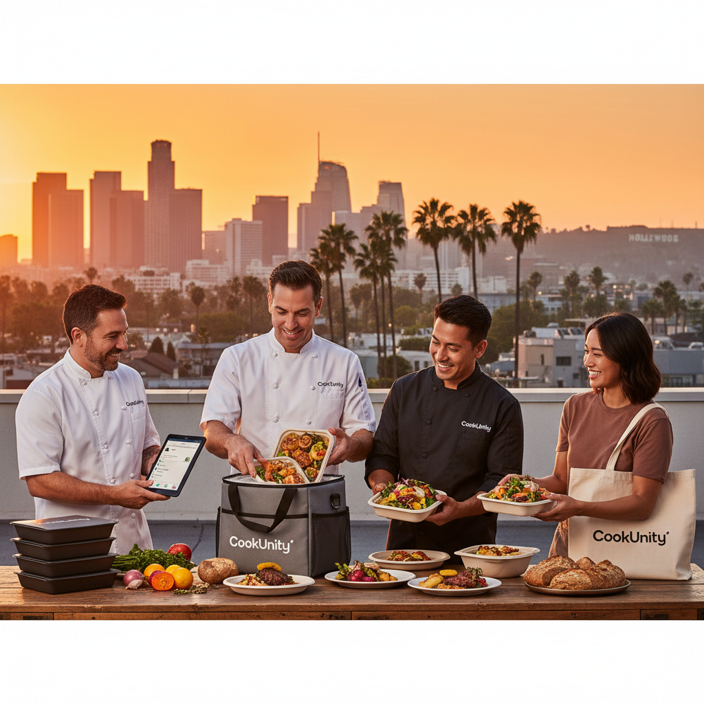 Restaurant scene related to: Los Angeles Celebrity Chefs Deliver Gourmet Meals with CookUnity in Los Angeles