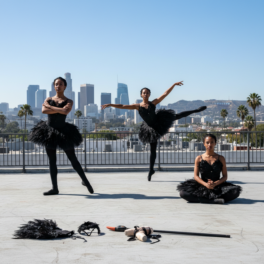 News illustration for: Los Angeles Chocolate Ballerina Company Preps for "The Black Swan" in Los Angeles