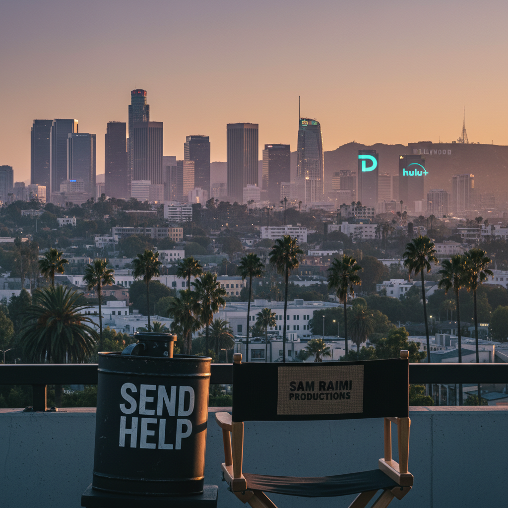 News illustration for: Los Angeles Thriller 'Send Help' Streams May 7 on Hulu & Disney+ in Los Angeles