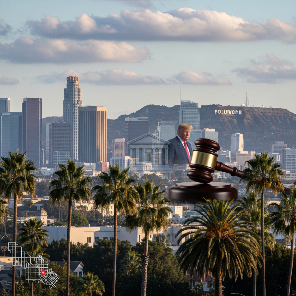 News illustration for: Los Angeles: Torrance Man Charged in Alleged Trump Assassination Plot in Los Angeles