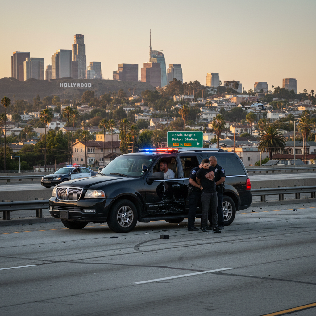 News illustration for: Los Angeles Reckless Driver Arrested After Lincoln Heights Pursuit in Los Angeles