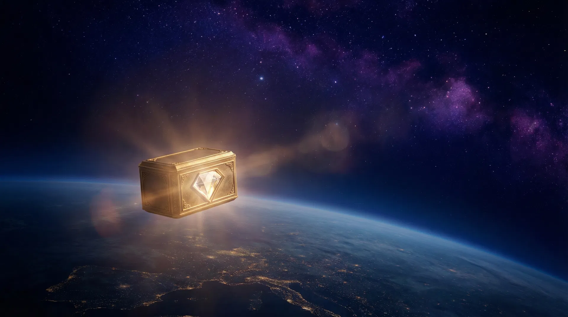 Космическая капсула на орбите