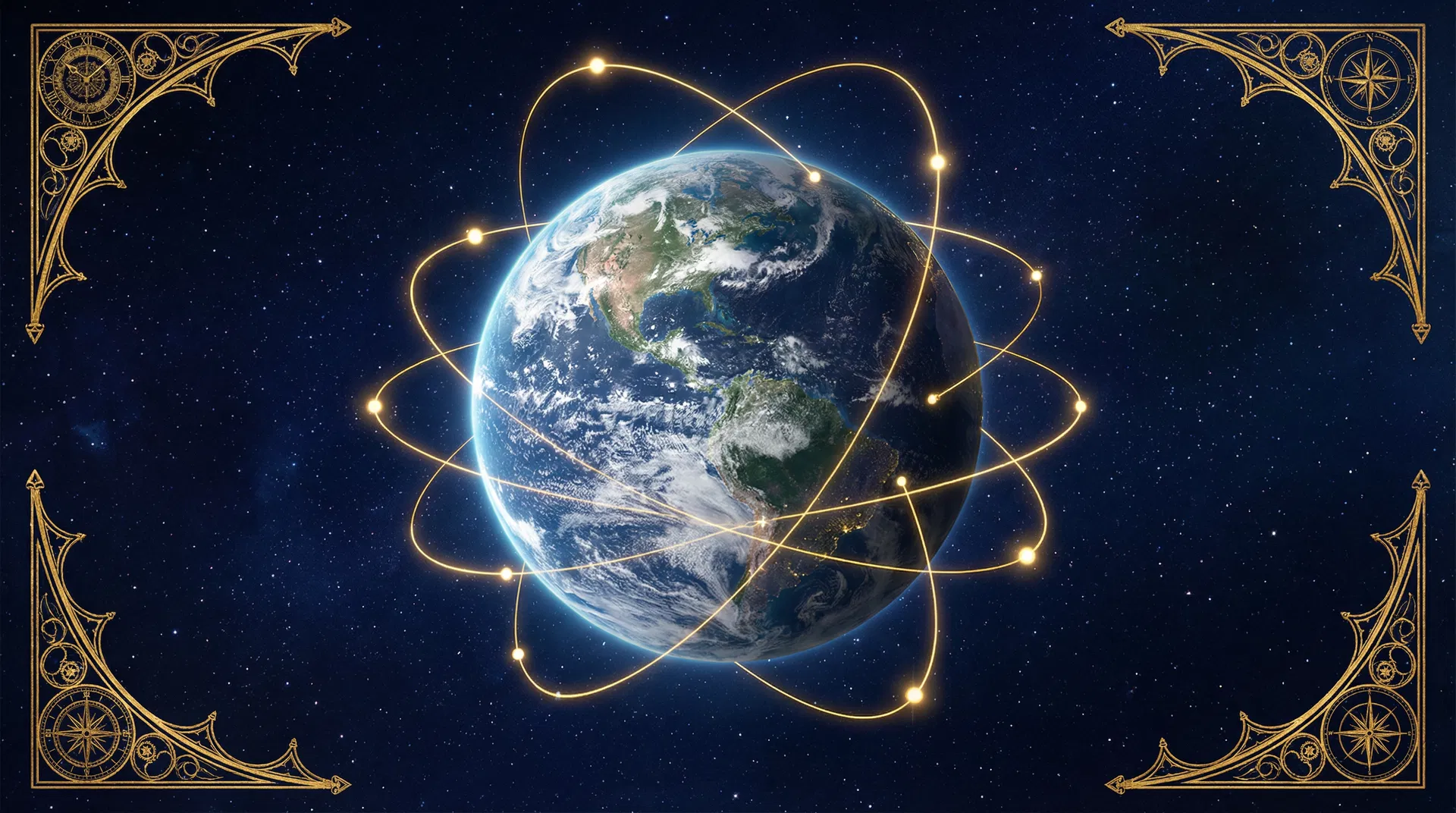 Орбитальные пути Ковчега вокруг Земли