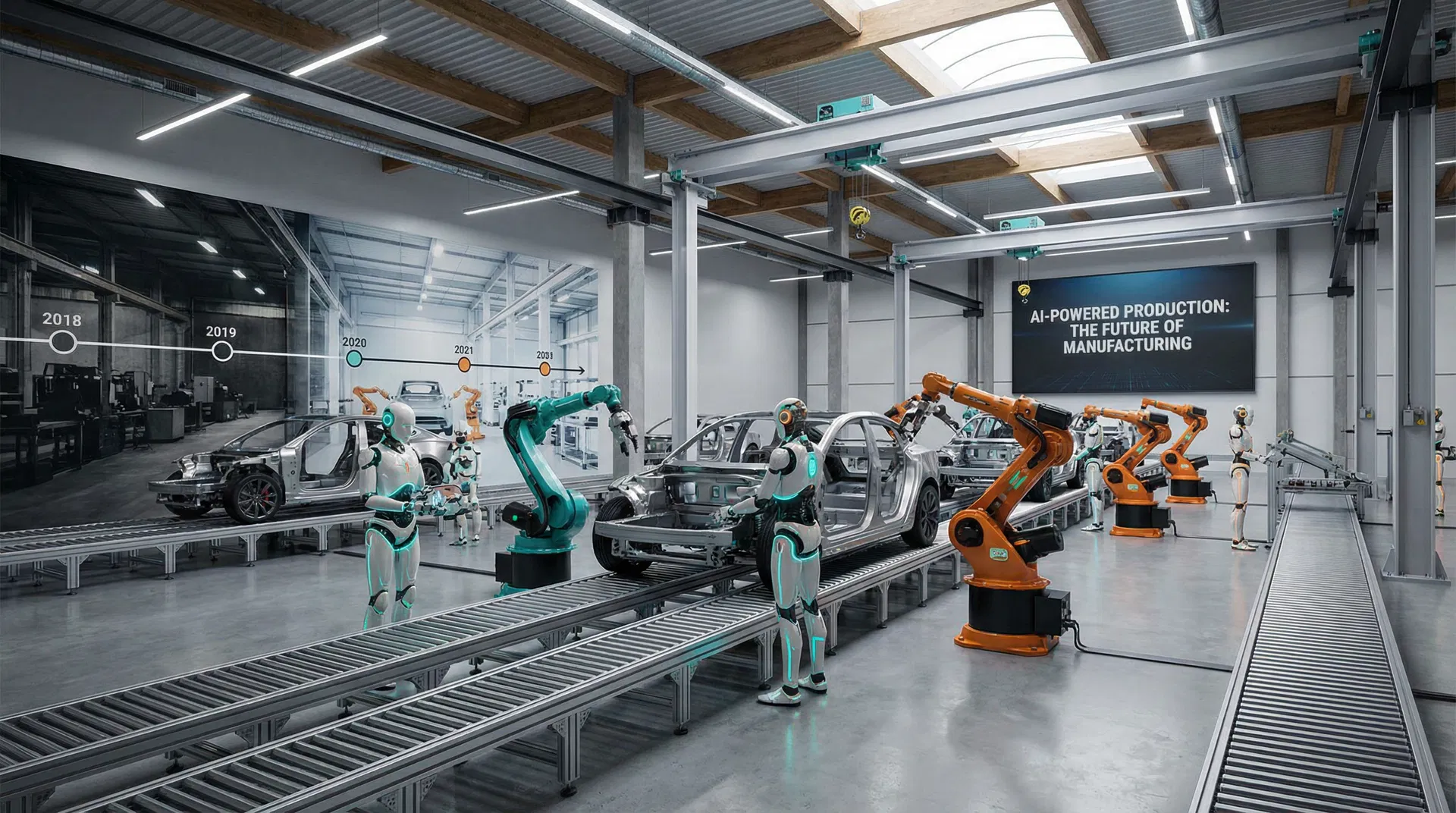 Tesla Factory Robots Transformation