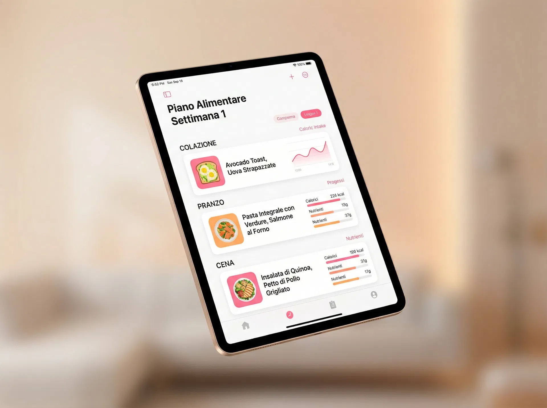 Piano alimentare – Percorso Donna Fitness