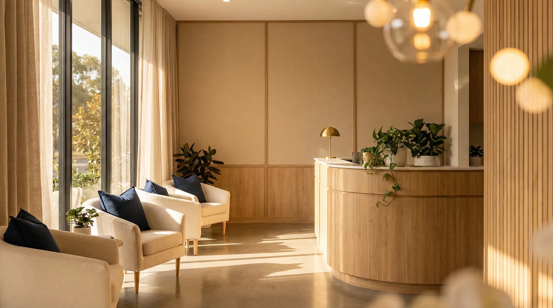 Modern dental practice interior