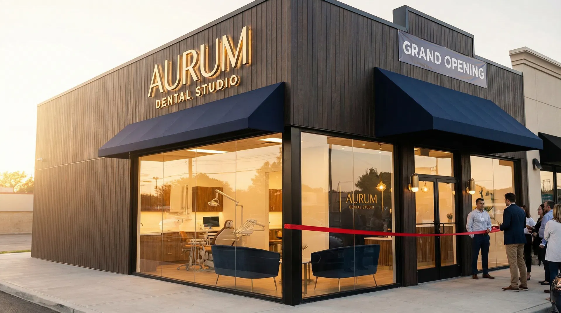 Modern dental practice grand opening