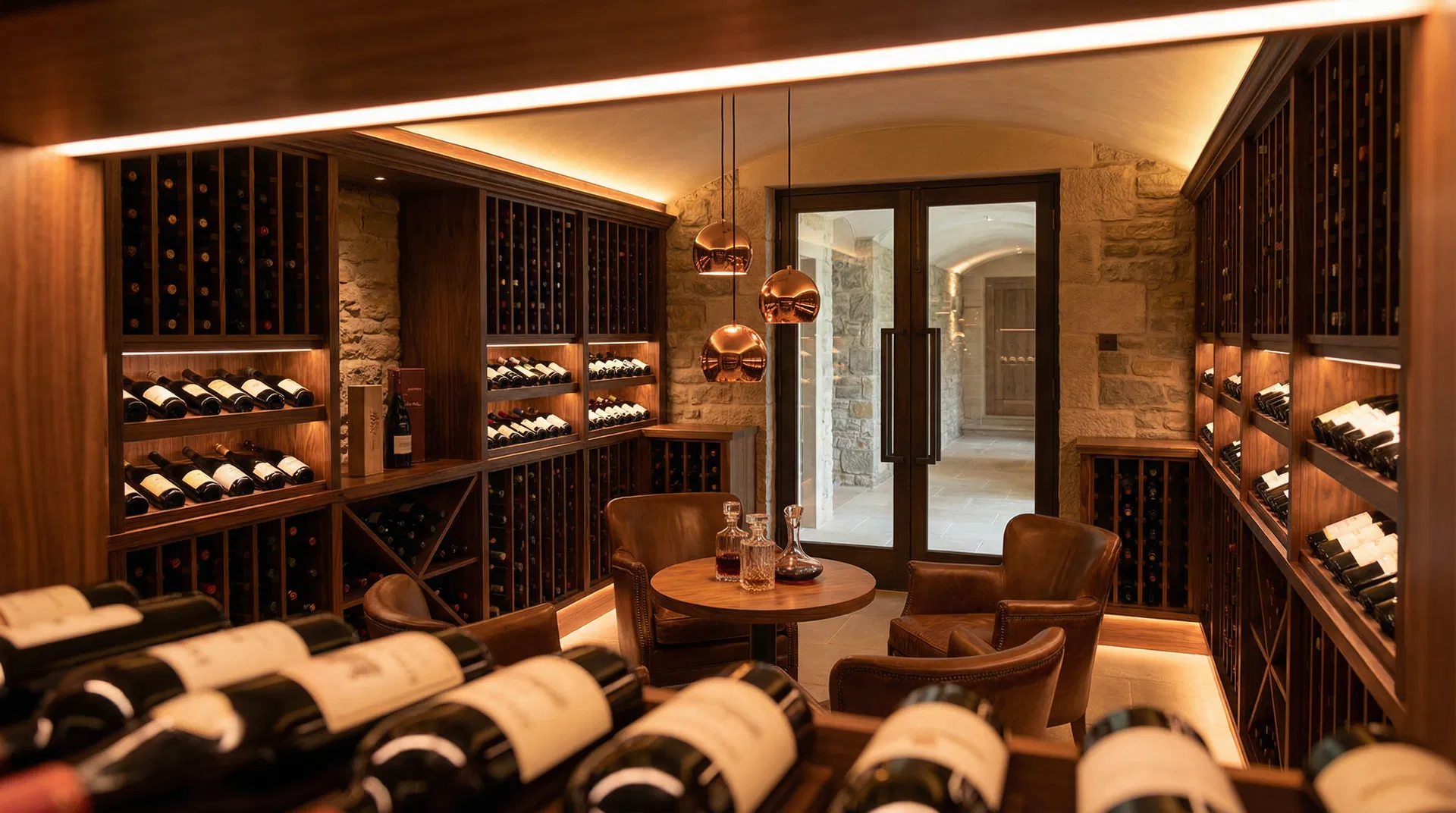 Custom wine cellar